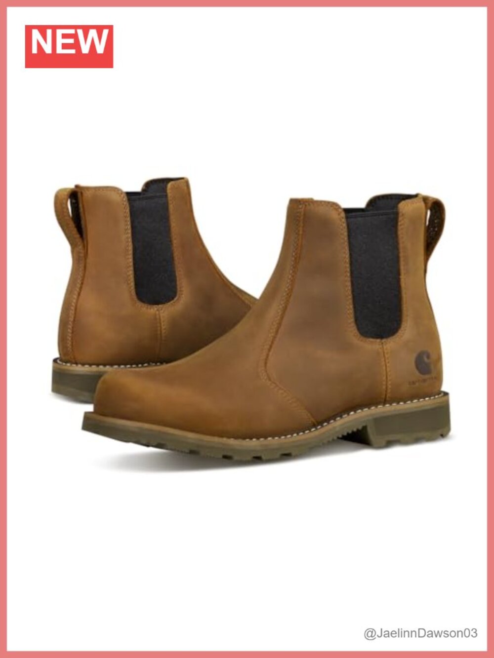 Carhartt Women's Frontier Water Resistant Steel Toe Chelsea Boots Work Slip-On